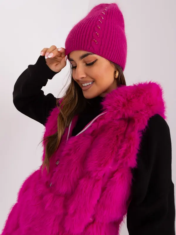 Wool Fashion Italia Cap-AT-CZ-2328.75-fuchsia