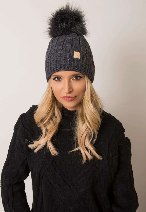 RUE PARIS Cap-JK-CZ-8.71-dark gray