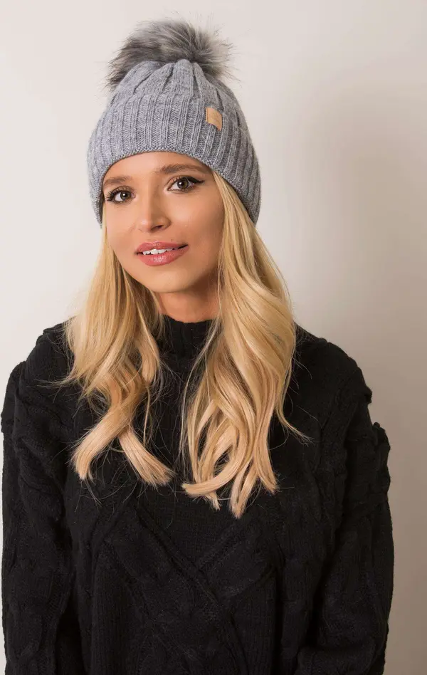RUE PARIS Cap-JK-CZ-8.71-grey
