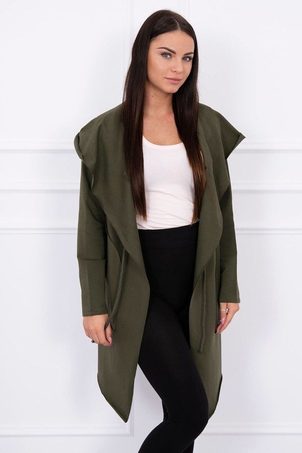 marka niezdefiniowana Cape with loose khaki hood