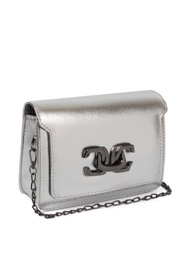 Capone Outfitters Capone Outfitters Zaratogo Metallic Silver Women's Bag