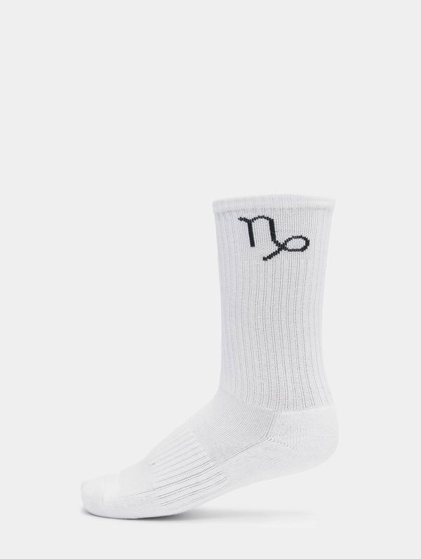 DEF Capricorn white zodiac socks