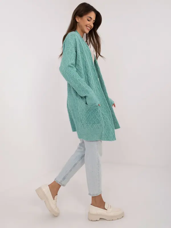 Wool Fashion Italia Cardigan-AT-SW-2366.61-mint