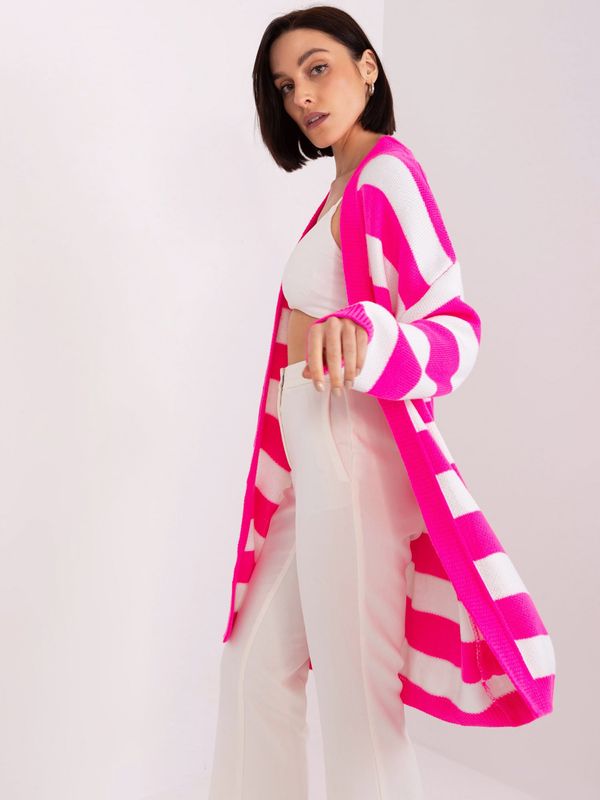 BADU Cardigan-BA-SW-8033.21-fluo pink