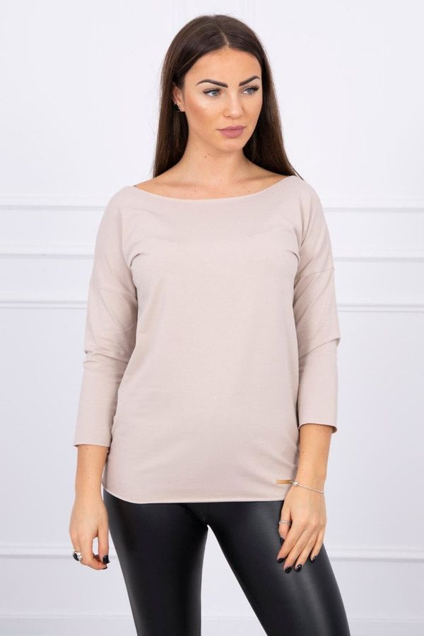 marka niezdefiniowana Casual beige blouse
