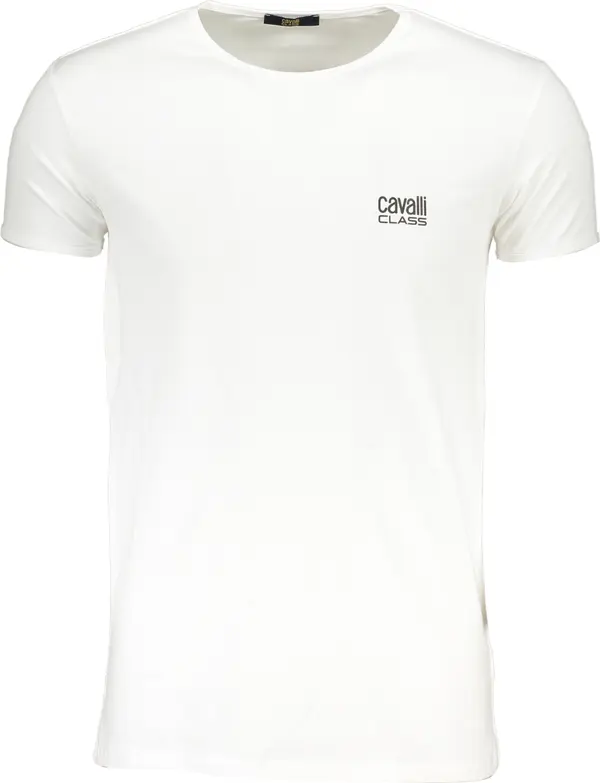Cavalli Class CAVALLI CLASS MEN'S SHORT SLEEVED T-SHIRT WHITE