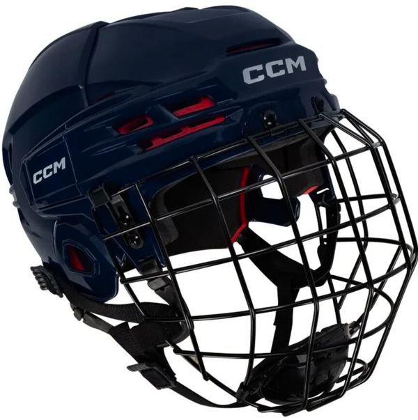 CCM CCM Tacks 70 navy Hockey Helmet Combo