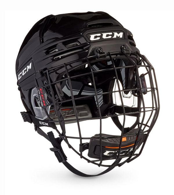 CCM CCM Tacks 910 Combo Senior XS Ice Hockey Helmet, Black