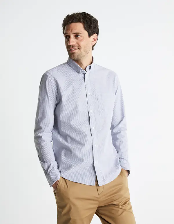 Celio Celio Baxfordday Long Sleeve Shirt - Mens