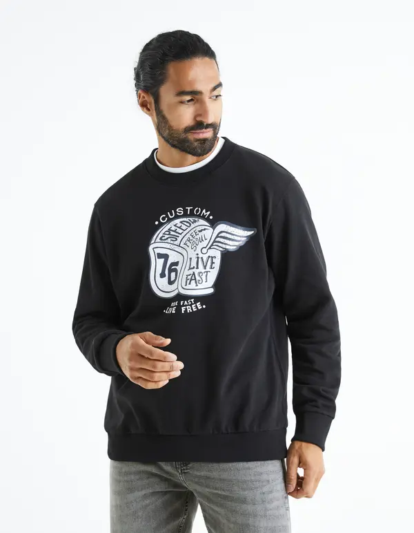 Celio Celio Beprice Printed Sweatshirt - Men's