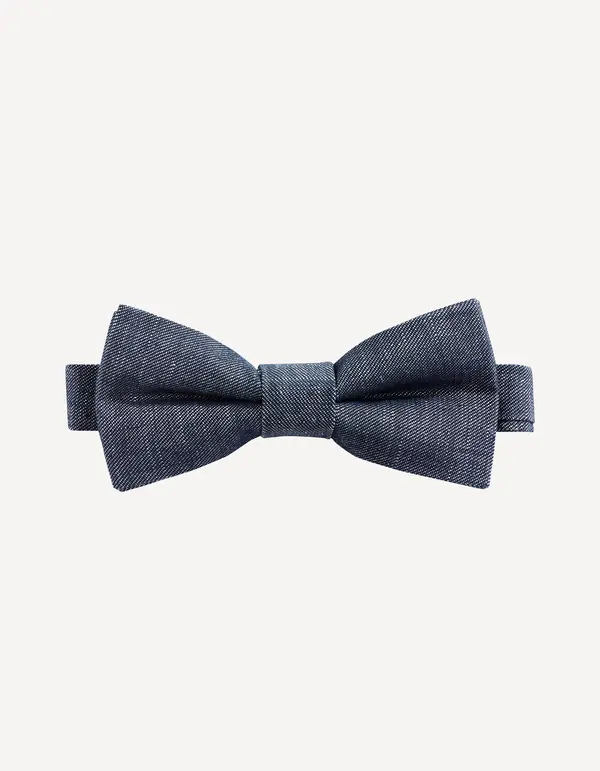Celio Celio Bibowlin Bow Tie in Linen and Cotton - Men's