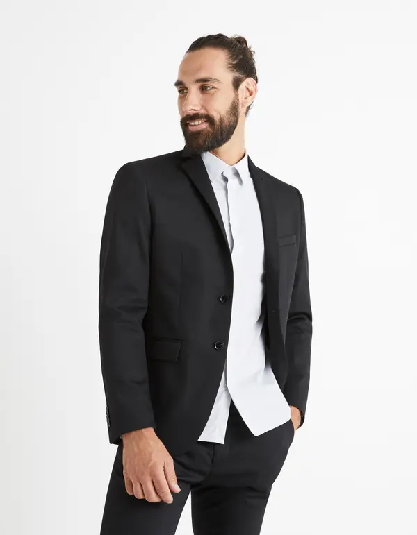 Celio Celio Blazer Solid Color Budiamond - Men's
