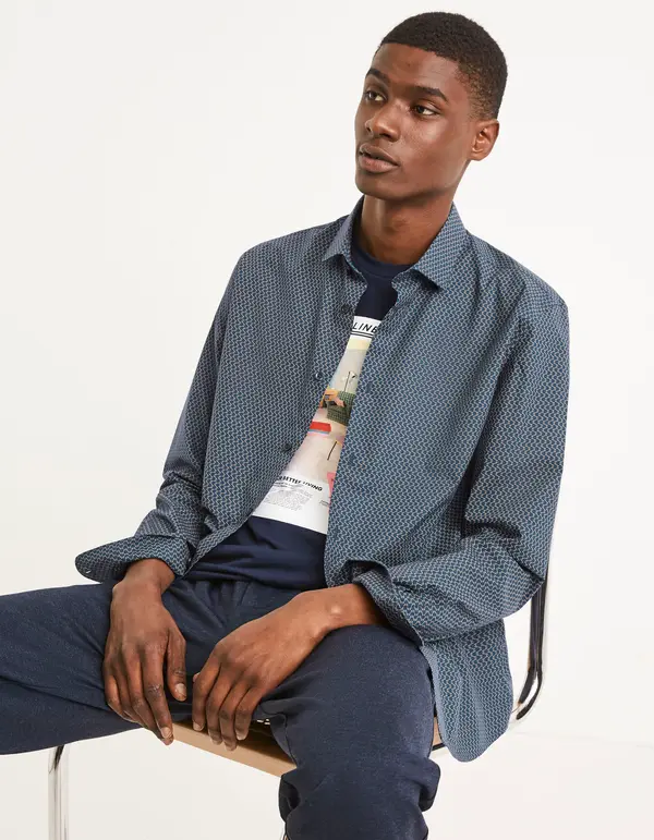 Celio Celio Cotton Shirt Taventy - Men's