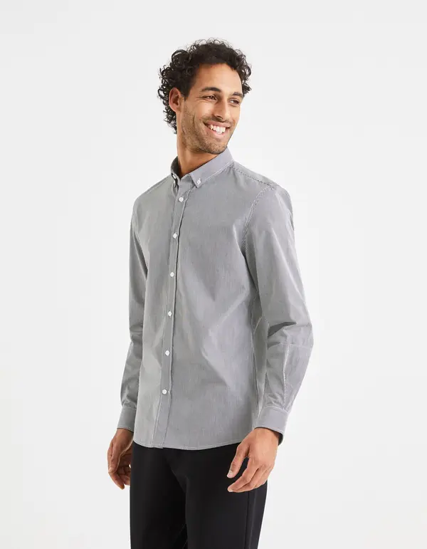 Celio Celio Cotton Shirt Vavich - Mens