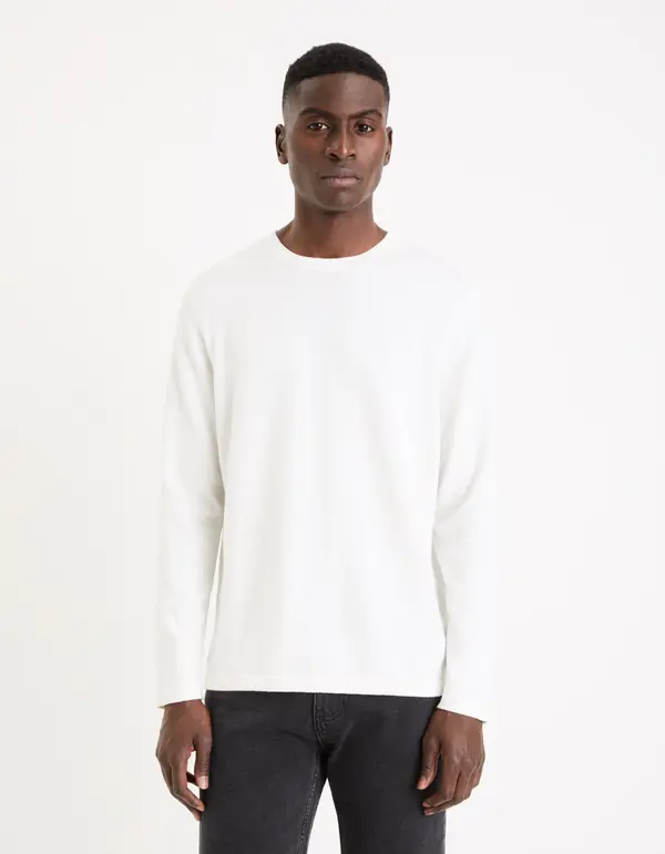 Celio Celio Cotton Sweater Gewells - Mens