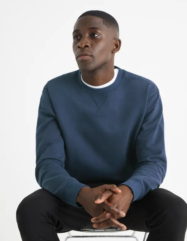 Celio Celio Cotton Sweatshirt Terond - Mens