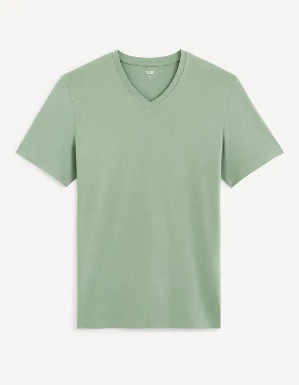 Celio Celio Cotton T-Shirt Debasev - Mens
