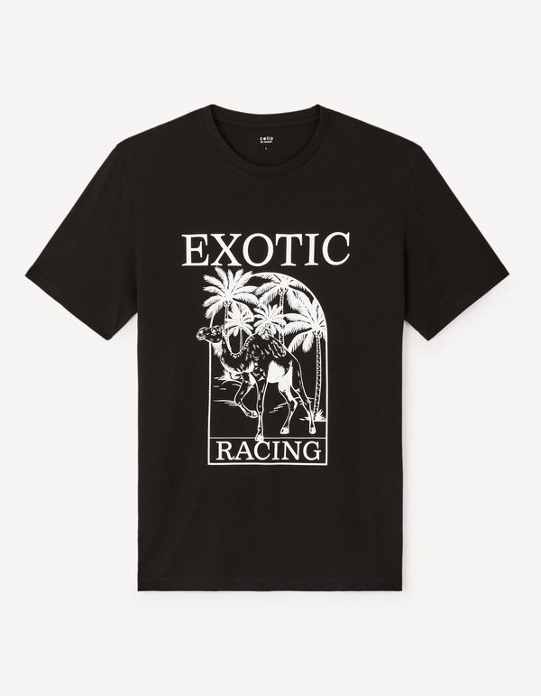 Celio Celio Cotton T-shirt Jegator - Men's