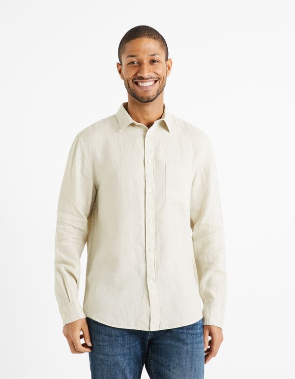 Celio Celio Daflix Linen Shirt - Men
