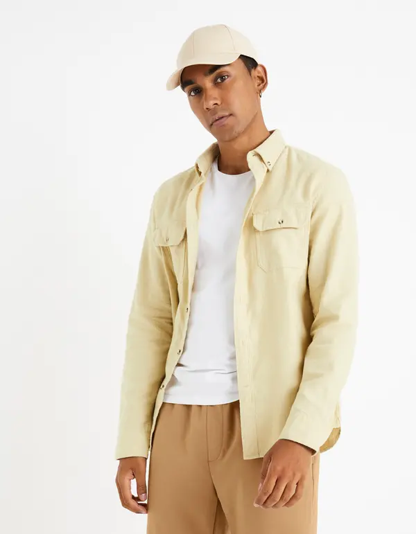 Celio Celio Flannel Shirt Caoflacko - Men's