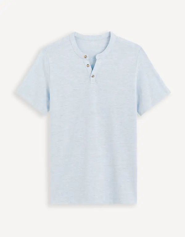 Celio Celio Henley Cegeti T-Shirt - Men's