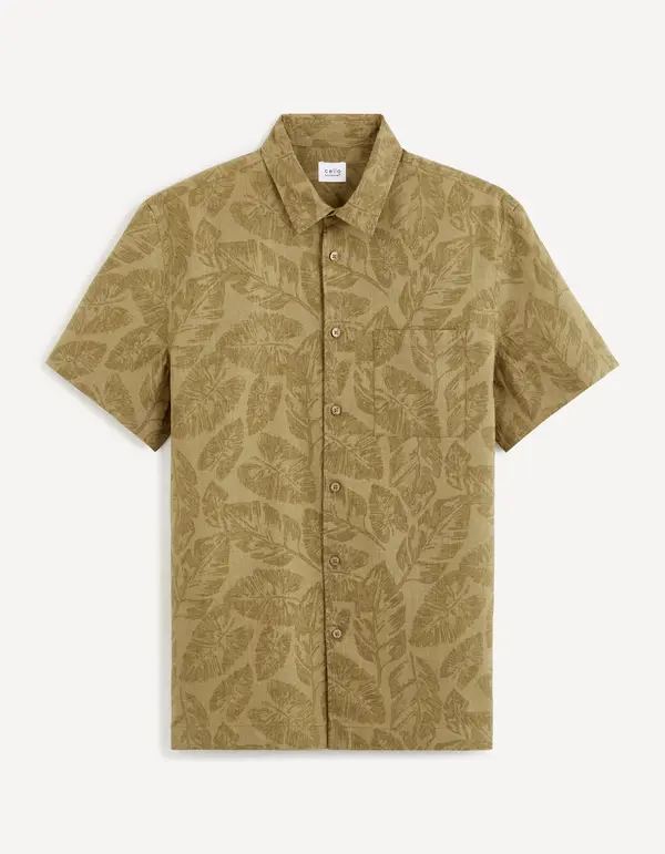 Celio Celio Linen Shirt Baovera - Mens