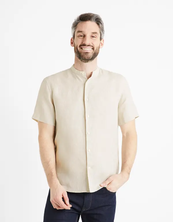 Celio Celio Linen Shirt Damopoc - Mens