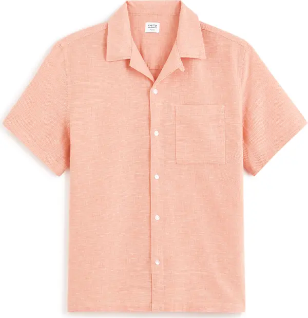 Celio Celio Linen Shirt Fatext - Men's