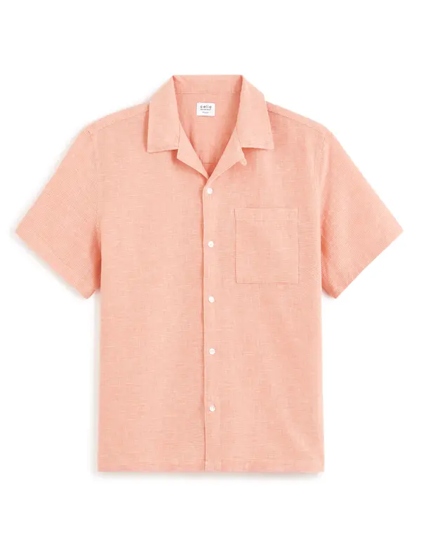 Celio Celio Linen Shirt Fatext - Men's