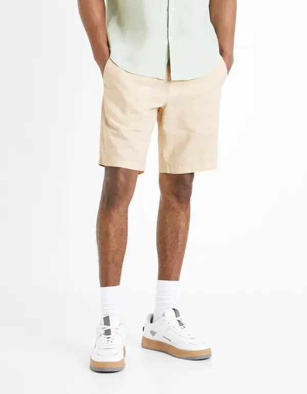 Celio Celio Linen Shorts Dolincobm - Men's