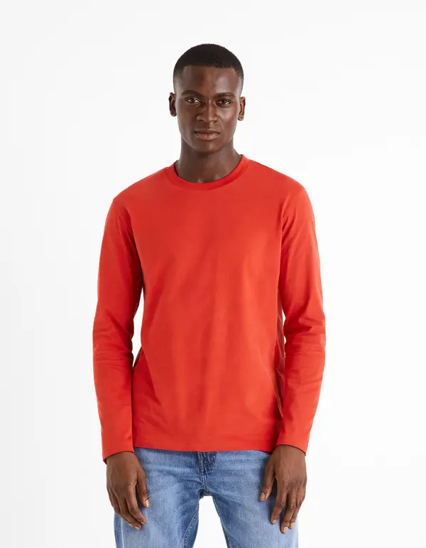 Celio Celio Long Sleeve T-Shirt Cesolaceml - Men