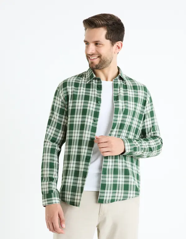 Celio Celio Plaid Shirt Fadro - Men's