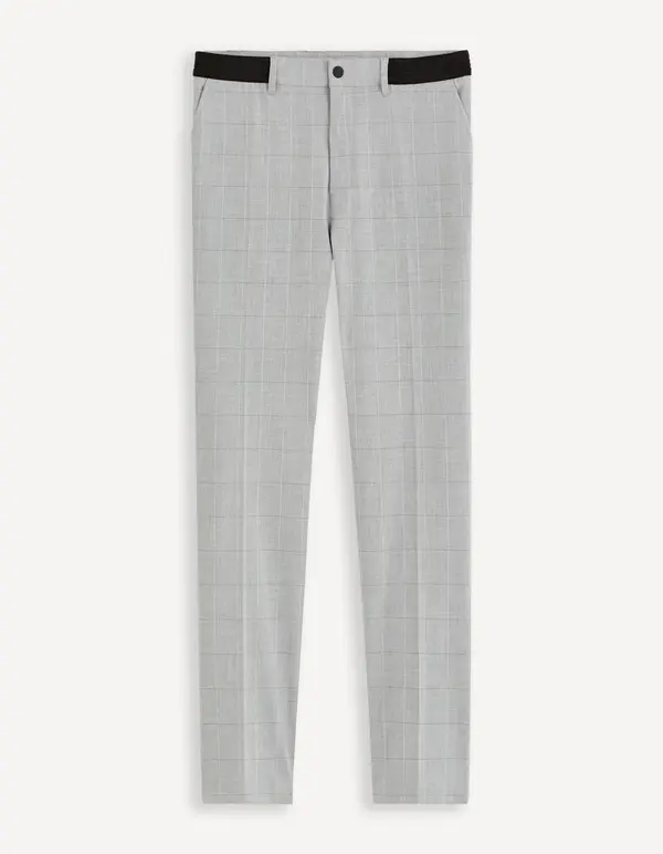 Celio Celio Plaid Trousers Fonoel - Men's