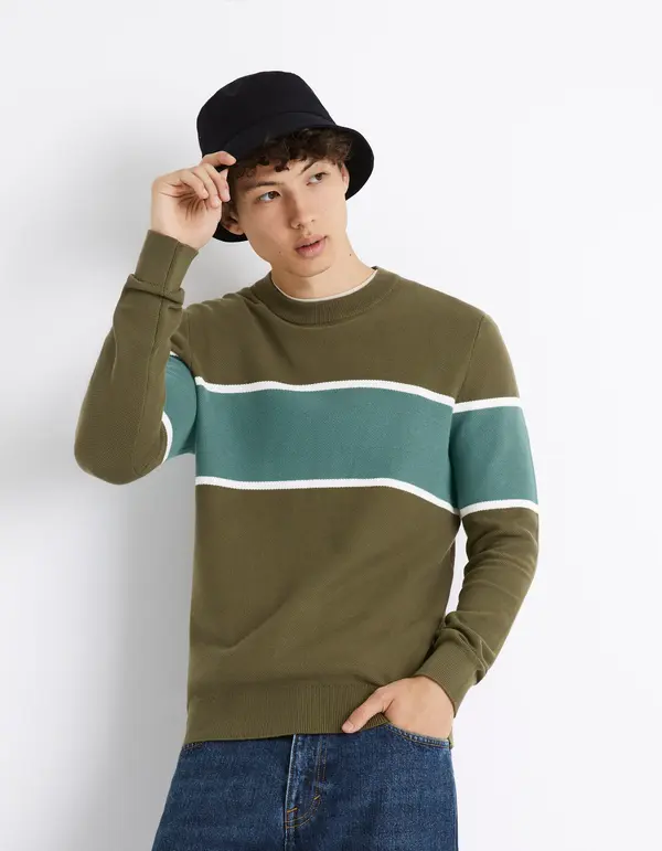 Celio Celio Sweater with Ceblocpik Stripe - Men's