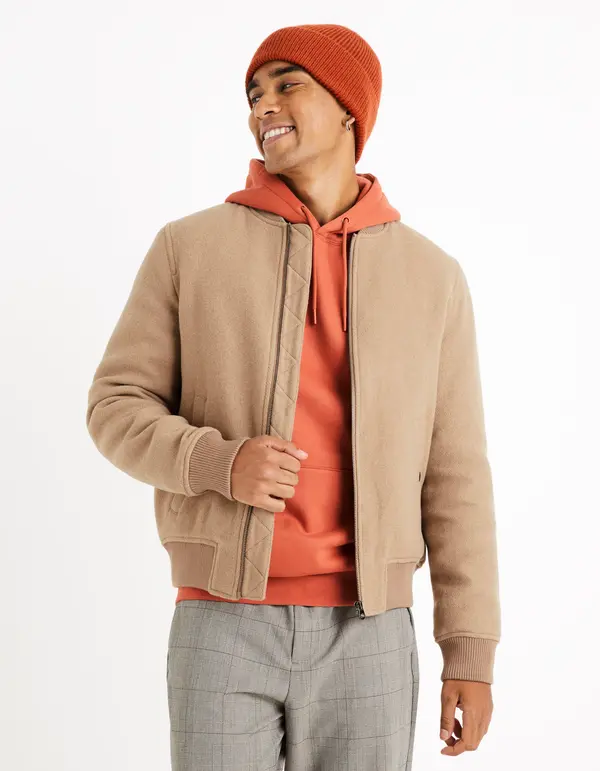 Celio Celio Wool Bomber Jacket Cubeauty - Men's