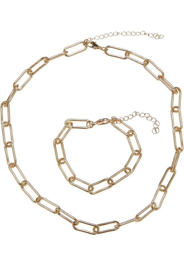 Urban Classics Accessoires Ceres bracelet and necklace - gold colors