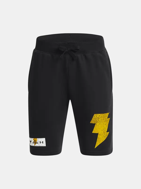 Under Armour Černé klučičí kraťasy Under Armour Pjt Rock BA Rvl Terry Short
