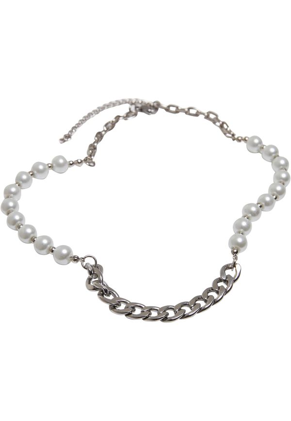 Urban Classics Accessoires Chain necklace with various pearls - silver colors