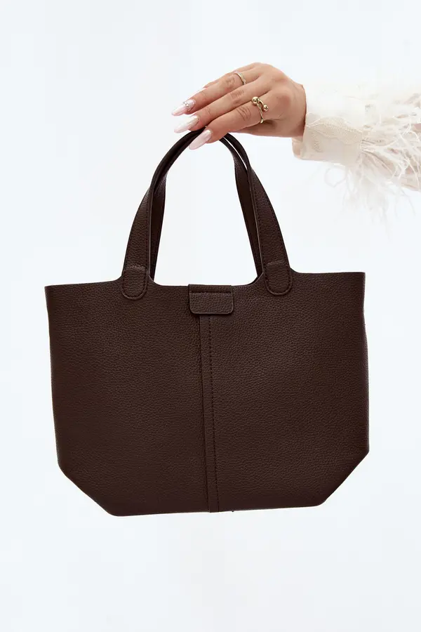 FLORA & CO Чанта Flora&amp;Co Blaire в шоколадов цвят, изработена от еко кожа