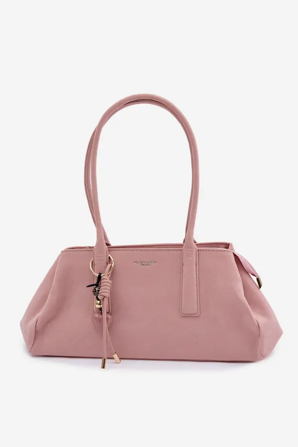 FLORA & CO Чанта от изкуствен велур Flora&amp;Co с висулка