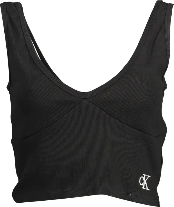 Calvin Klein Черен къс топ Calvin Klein