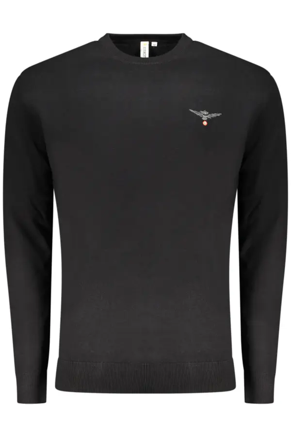 ACCADEMIA MILITARE Черен мъжки пуловер Accademia Militare