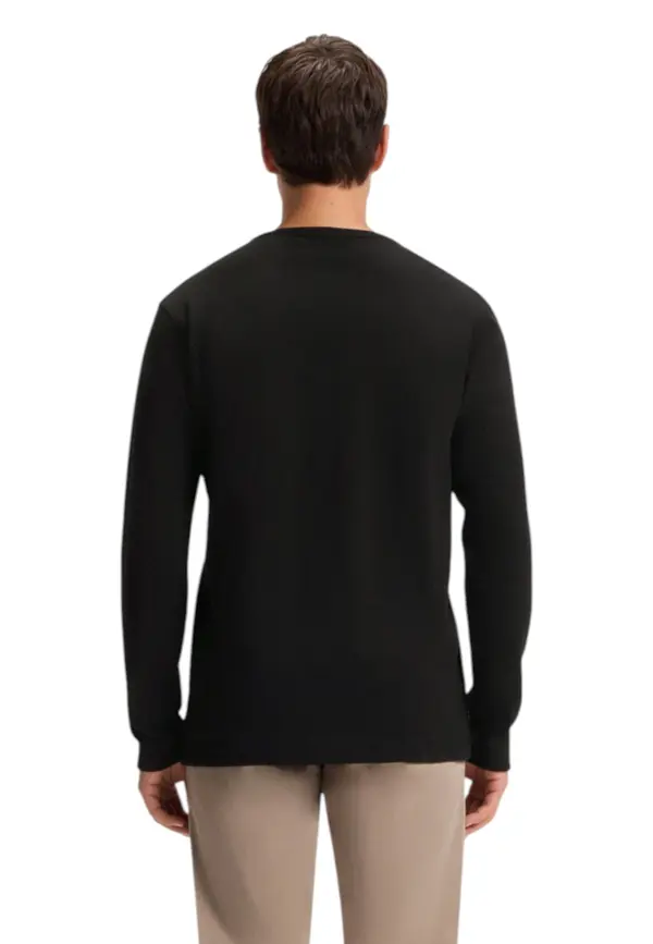 Boss Черен мъжки пуловер Boss