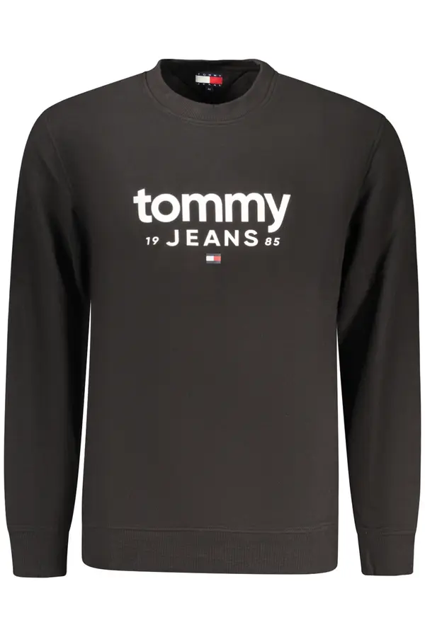 Tommy Hilfiger Черен мъжки суитшърт без качулка