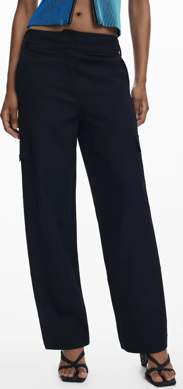 DESIGUAL Черен панталон с джобове