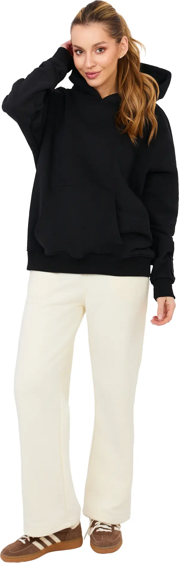 Factory Price Черен суичър с качулка