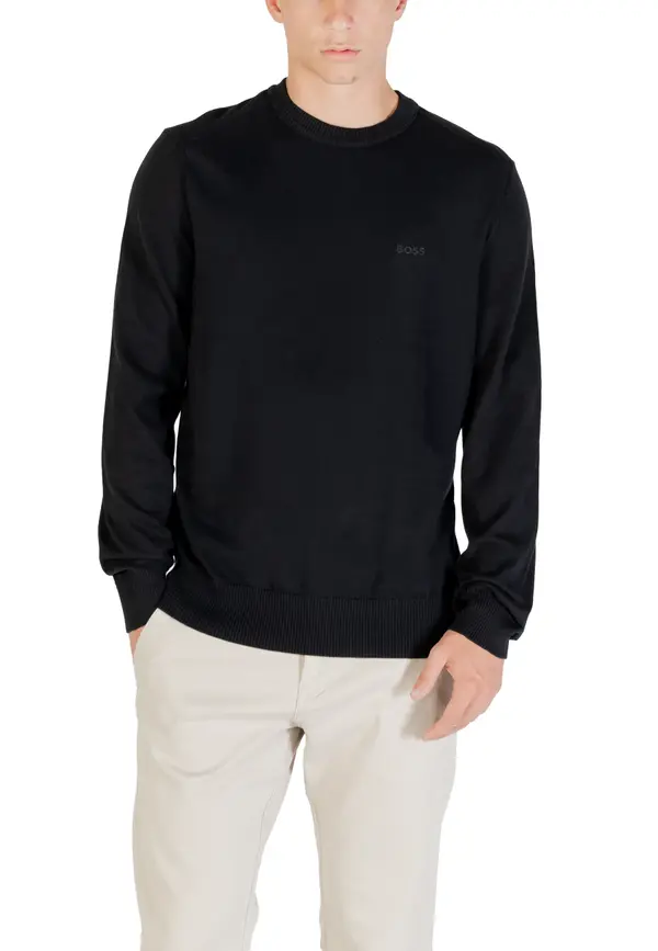 Boss Черен суитшърт Boss Maglia