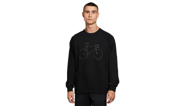 Dedicated Черен суитшърт Dedicated Rainbow Bicycle