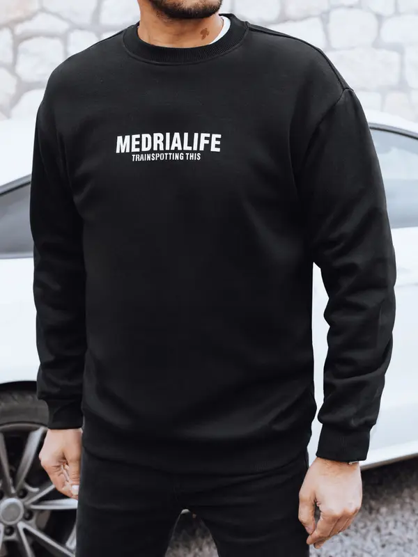 DStreet Черен суитшърт Medrialife