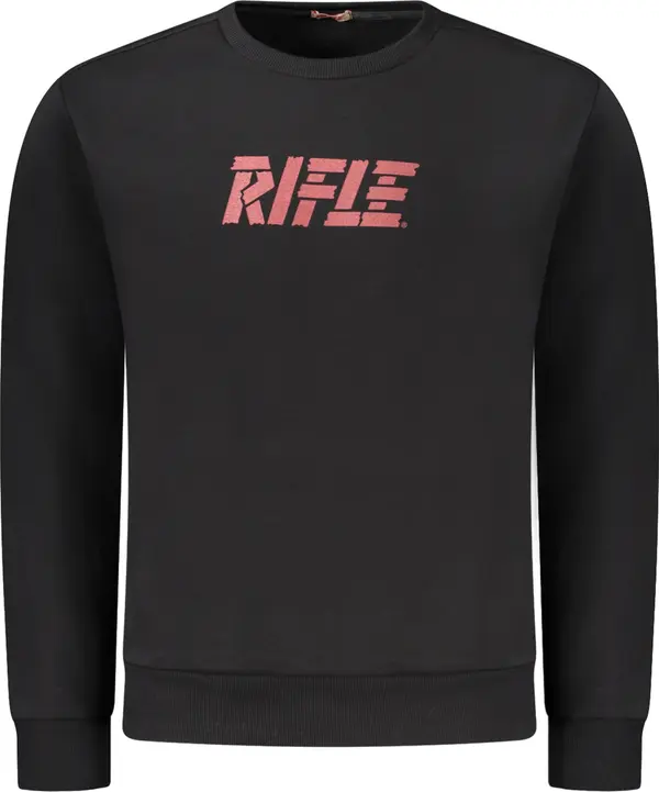 Rifle Черен суитшърт RIFLE без цип